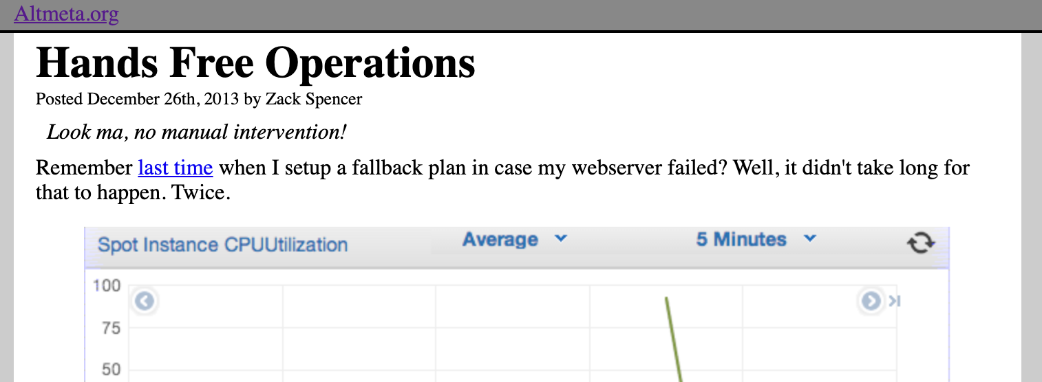Screenshot of previous appearance of website in glorious
purple